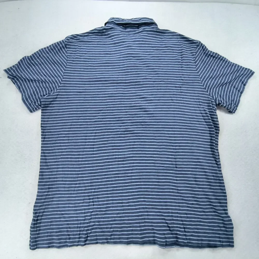 Polo Ralph Lauren Short Sleeve Collared Polo Shirt Mens Size Large L Navy Blue